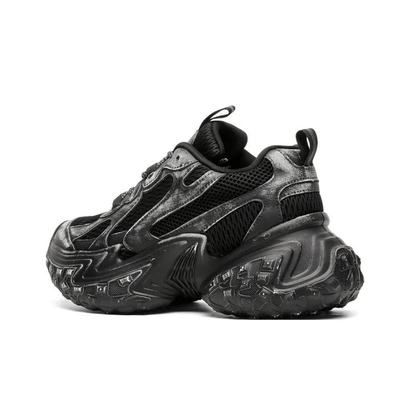 BANGNEY Anti Slip Wear Resistant Breathable Height Increasing Low Top Chunky Sneakers Unisex-1