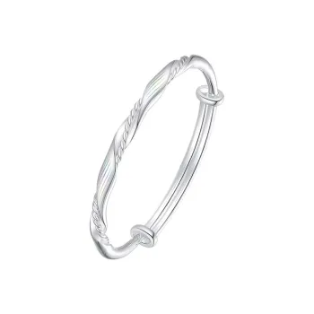 FAIRWHALE Push Pull Adjustable Opening Bangles Women's Gift Box Set