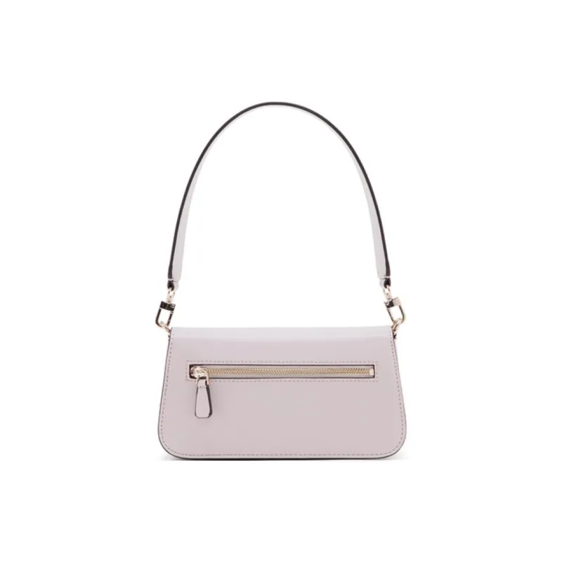 GUESS Artificial Leather Shoulder Bag Portable Crossbody Bag Shoulder Bag Medium Size Women's Ecru-2
