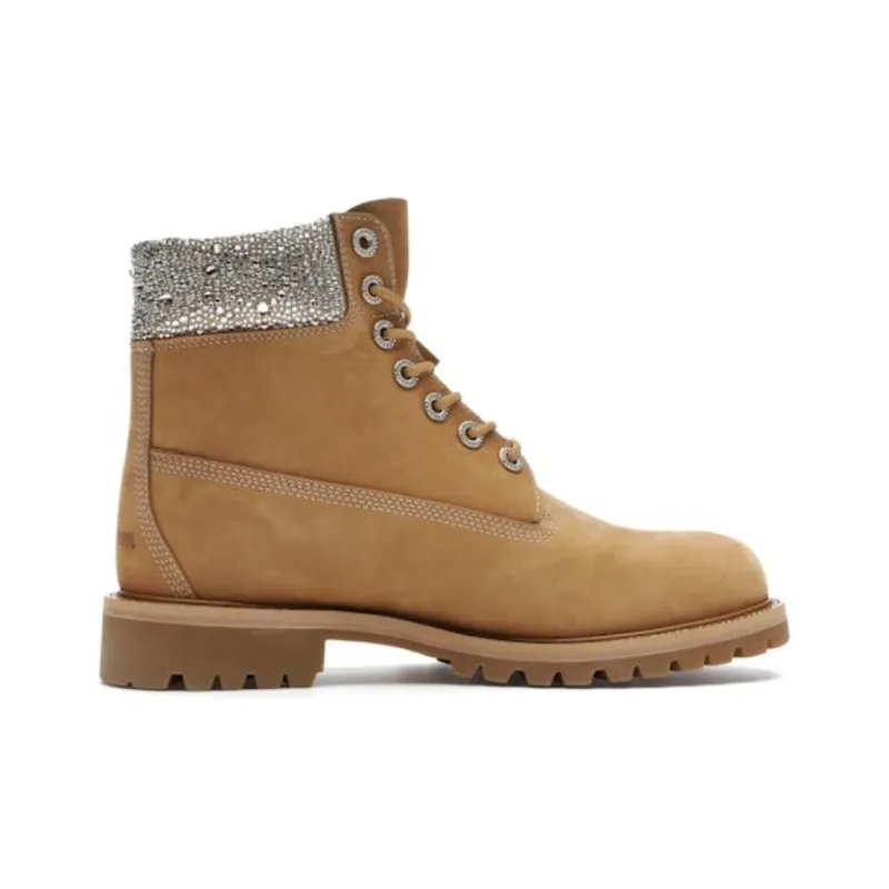 Timberland 6' Boot Jimmy Choo Premium Wheat Swarovski Crystal-1