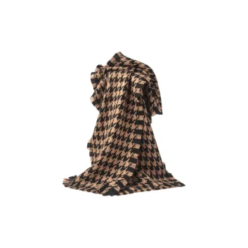 EEEENO 100% Lambswool Knit Scarves Unisex