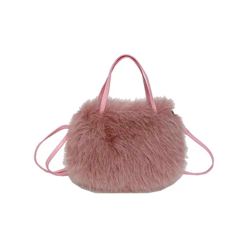 ALOENEY Faux Fur Shoulder Bag, Crossbody Bag, Handbag Regular Women's Multicolor-9