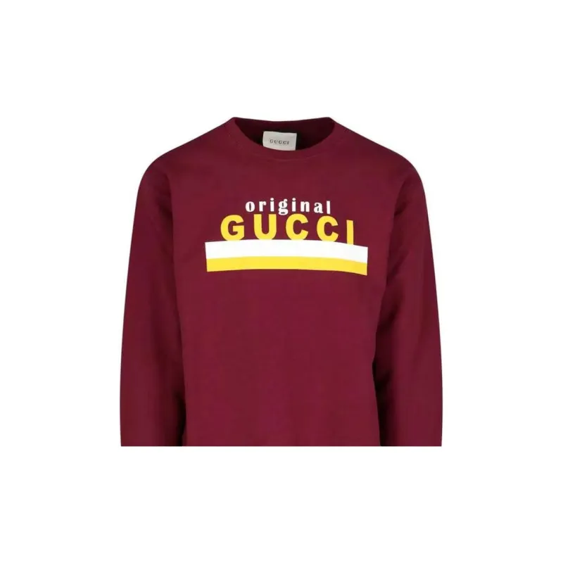 GUCCI Sweatshirts Men Brown Red-3