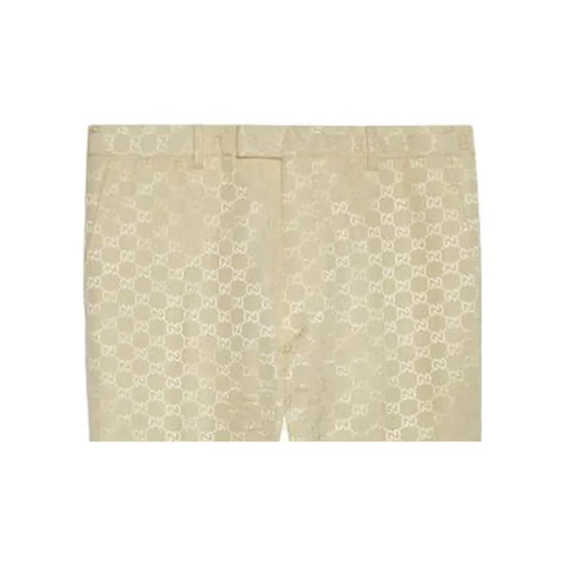 GUCCI Casual Pants Men's Beige Yellow-7