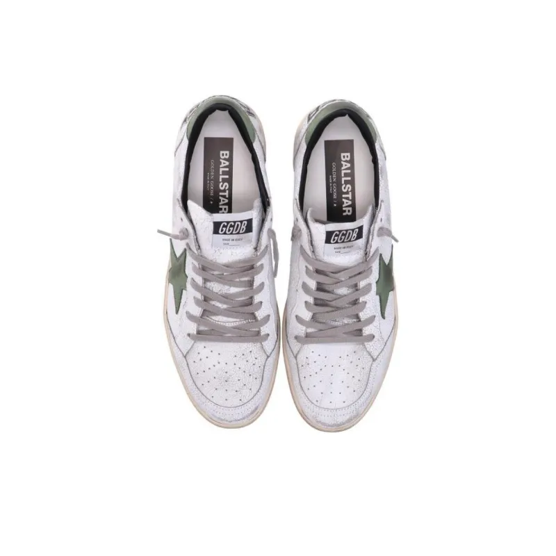 Golden Goose Ball Star Low Top Skateboard Shoes Men's White-4