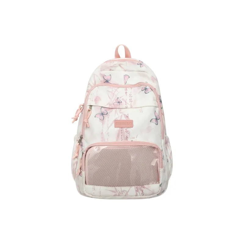 LUVISTRUE Corduroy PVC Blend Backpacks Regular Women's Gray/Green/Khaki/Pink/Yellow/Blue-21