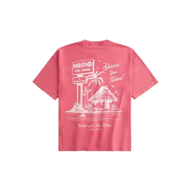 Hollister T-Shirt Men's Watermelon Red-1
