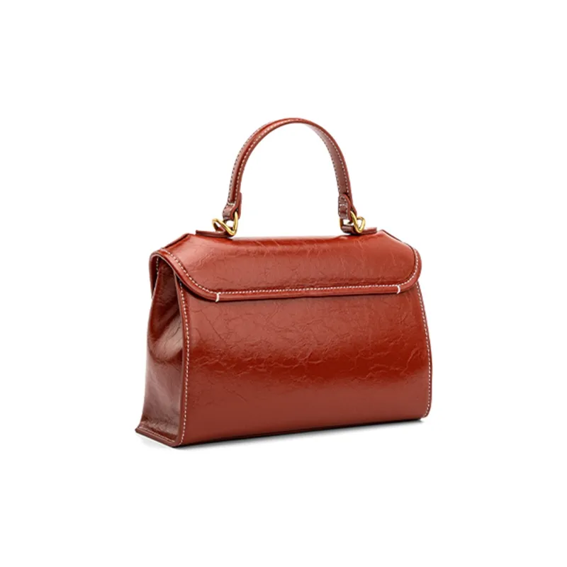 HONGU Cow Leather Handbag Trumpets Women's Multicolor-2