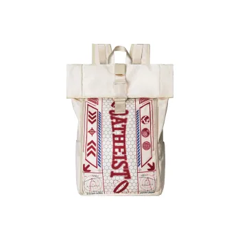 8atheist Polyester Backpack Regular Unisex Ecru