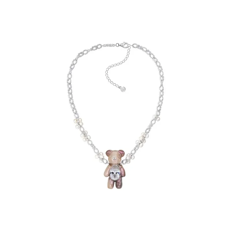 YVMIN Large Pearlescent Bear Chain Necklace-1