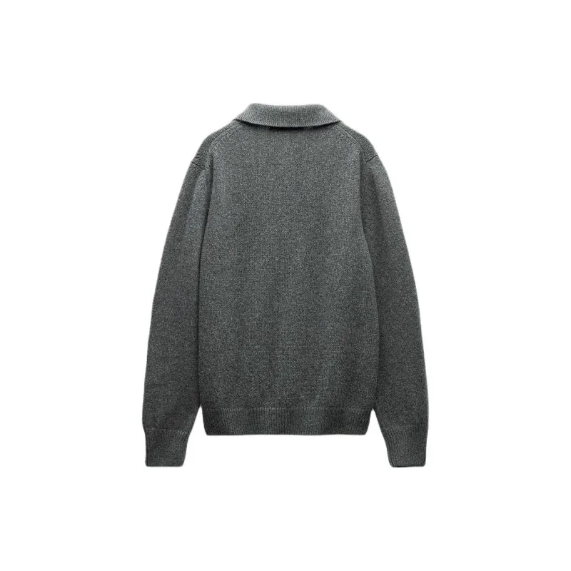ZARA Cashmere Sweater Women's Gray-1