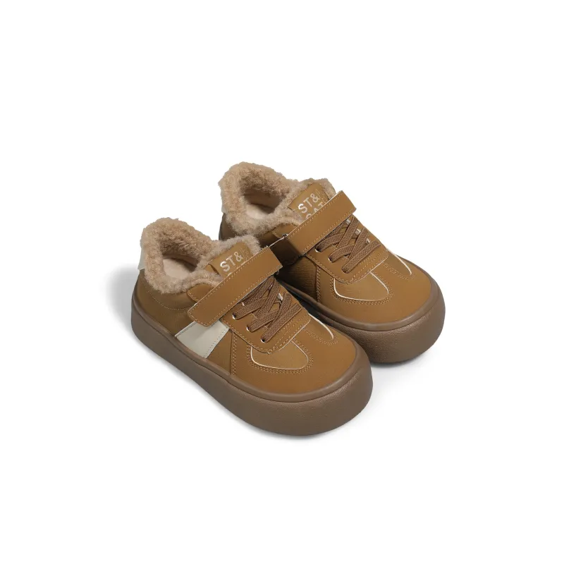 ST&SAT Slip Resistant Anti Kick Warm Low Top Kids' Skateboarding Shoes Kids'-9