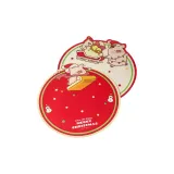 [Round]Lulu Pig Christmas Placemat, Set