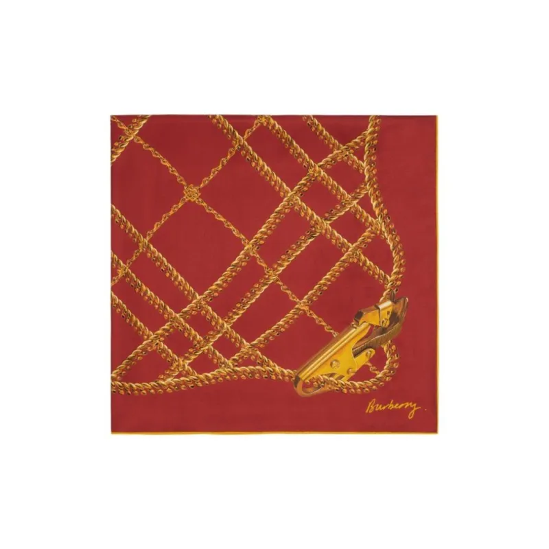 Burberry Chain Check Silk Scarf-1