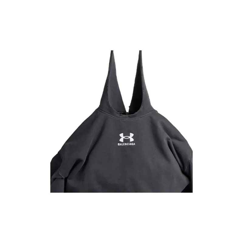 Balenciaga Under Armour Collaboration Fabric Handbag Shoulder Bag Men's Black-4