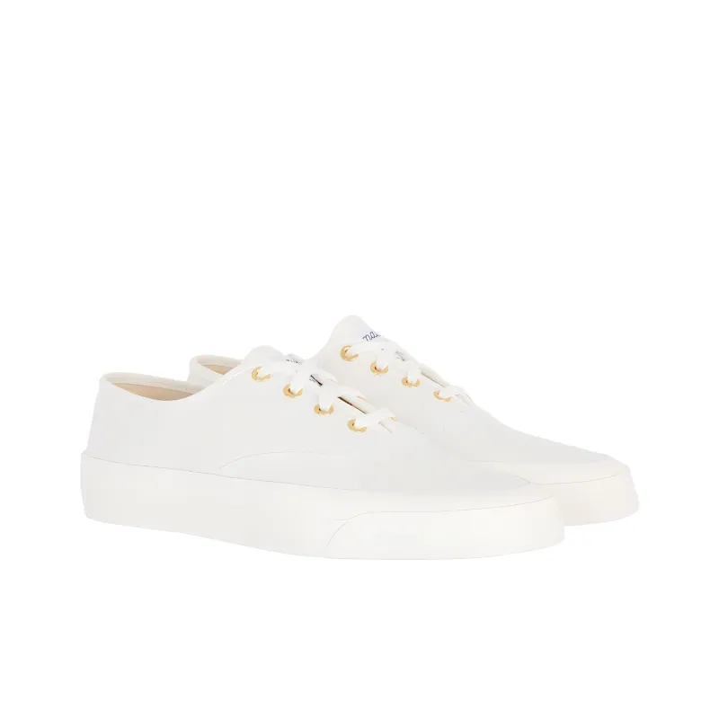 Maison Kitsune Slip-Resistant Low-Top Skateboard Shoes Men's White-2