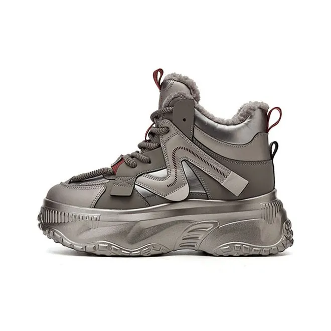 DAPHNE Slip Resistant Mid Top Chunky Sneakers Women's-0
