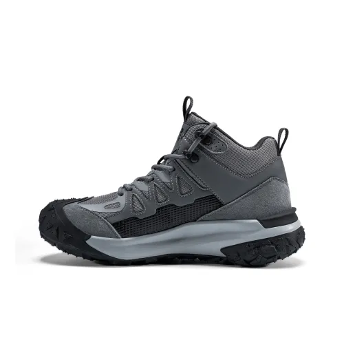 JEEP SPIRIT Non slip Wear resistant Impact resistant High Top Outdoor shoes where Men's Climbing Gray