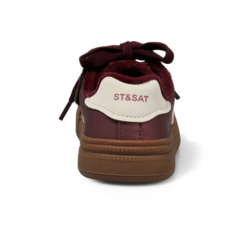 ST&SAT Slip Resistant Anti Kick Wear Resistant Warm Low Top Kids' Skateboarding Shoes Kids'-18