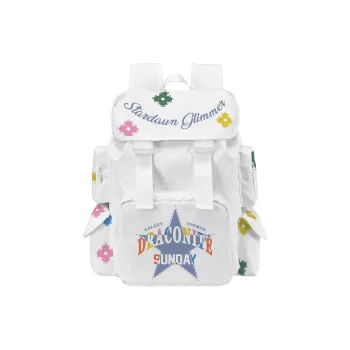 DRACONITE Polyester Backpack Unisex White