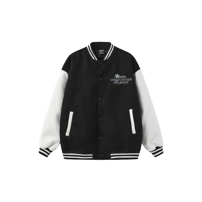 HELIPORT Baseball Jacket Unisex Black-1