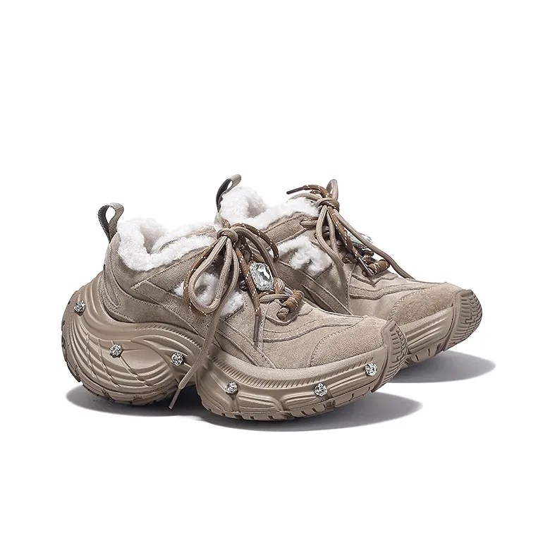 SELAIYA Thermal Low Top Chunky Sneakers Women's-5