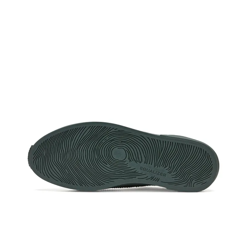 EQLZ EQUALIZER Fault Anti Slip Wear Resistant Low Top Skateboard Shoes Unisex Corduroy Green-5