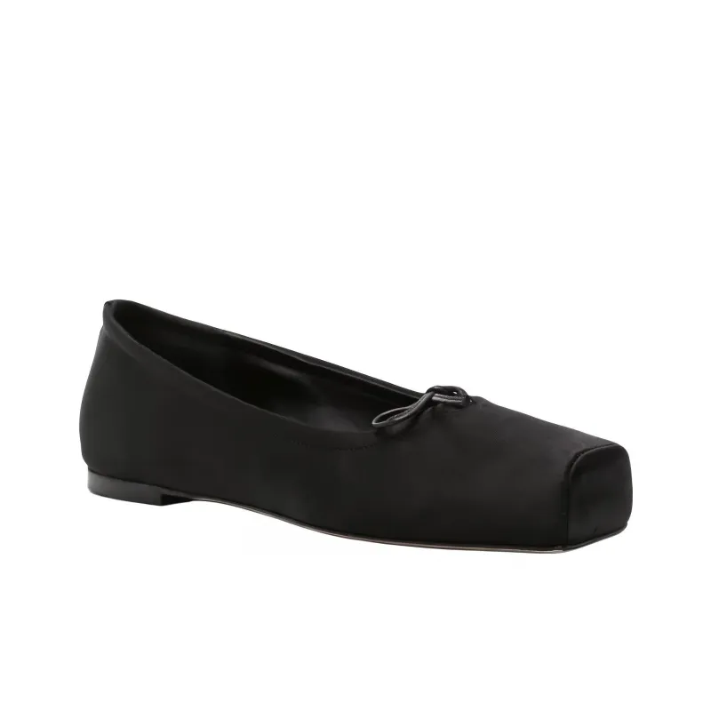 Aeyde Gabriella Satin Ballerina Shoes Women's-2
