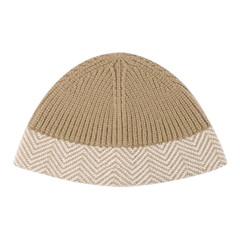 Pepsi Acrylic Beanies Unisex Khaki/Light Gray-1