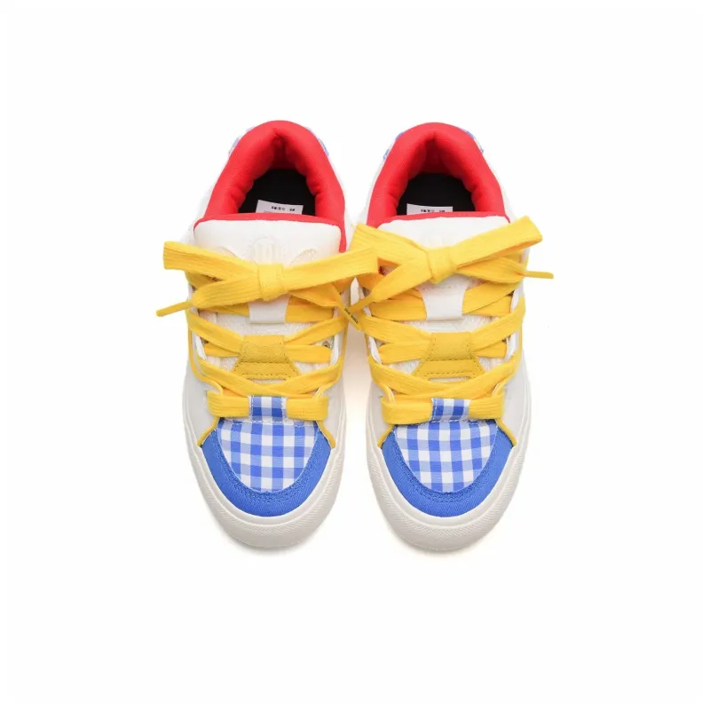 Circle Small Cushioned Wear-Resistant Lightweight Height Increasing Low-Top Skateboard Shoes Women's Box Included-9