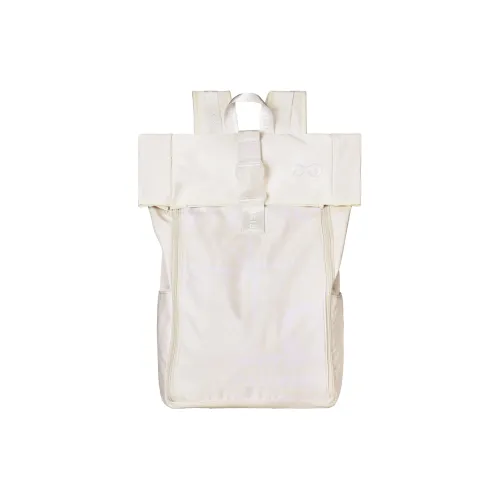 8atheist Polyester Backpack Regular Unisex Beige Yellow