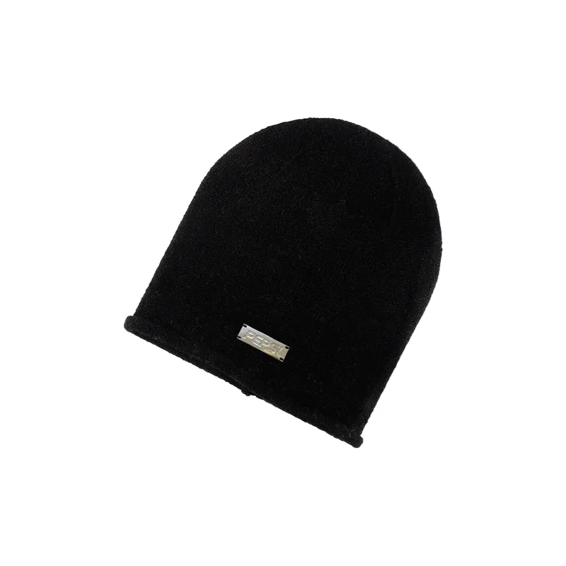 Pepsi Acrylic Beanies Unisex Black Coffee Khaki Beige Light Gray-1