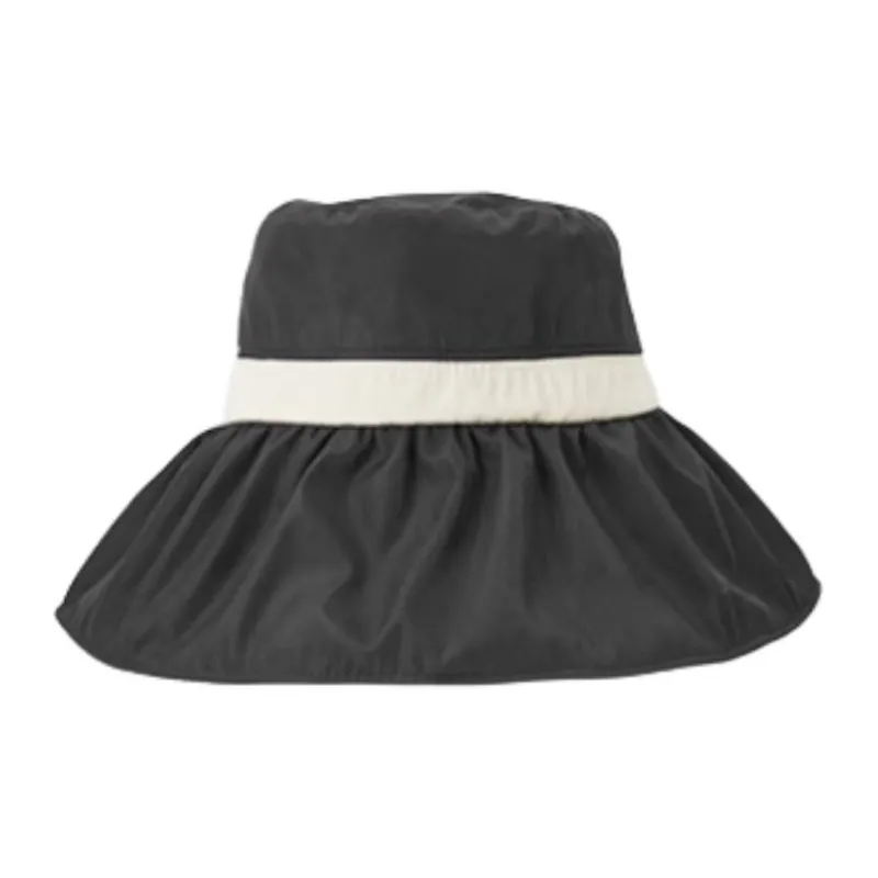 Hotwind Polyester Cotton Sun Protection Hats Women's Beige/Black-4