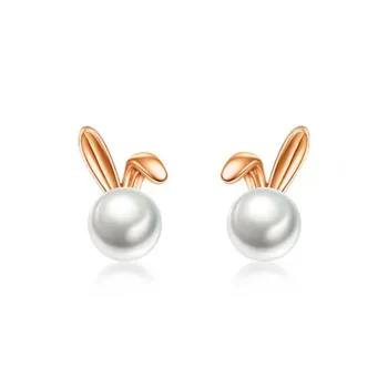 BLESSED BULLET Copper Stud Earrings Women's