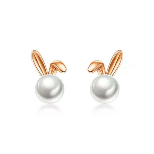BLESSED BULLET Copper Stud Earrings Women's