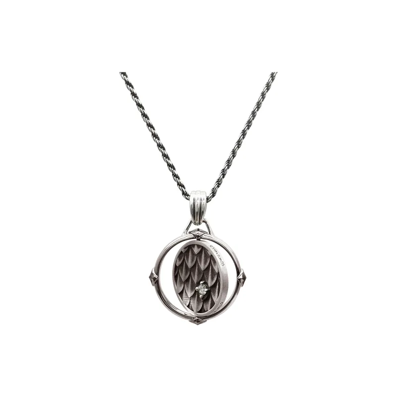 ICEWALD 925 Sterling Silver Necklaces Men's Multicolor Fortune Coins-10