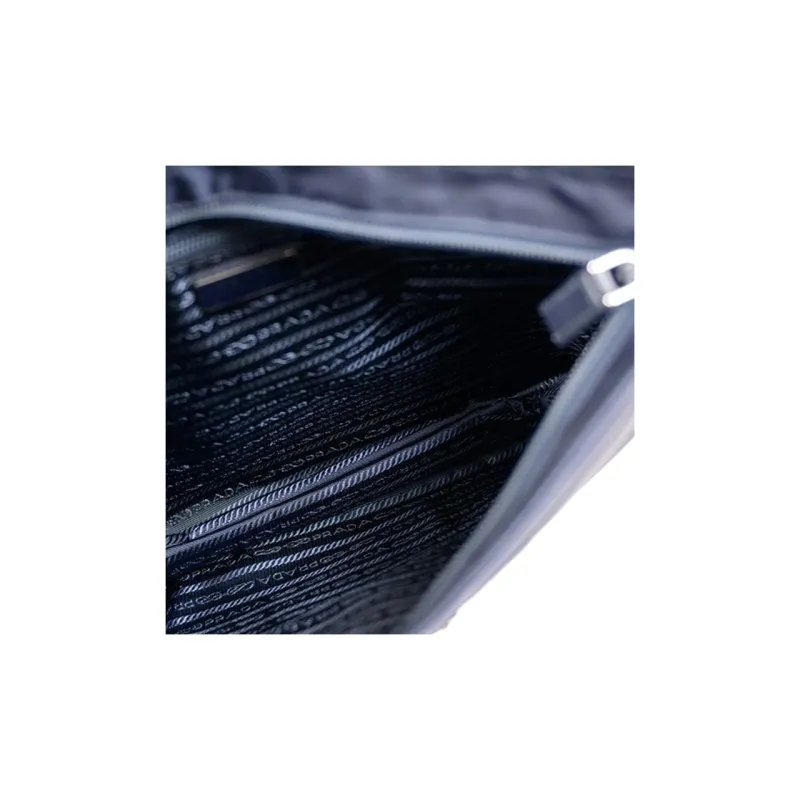 PRADA Nylon Crossbody Bag Shoulder Bag Men's Dark Blue-4