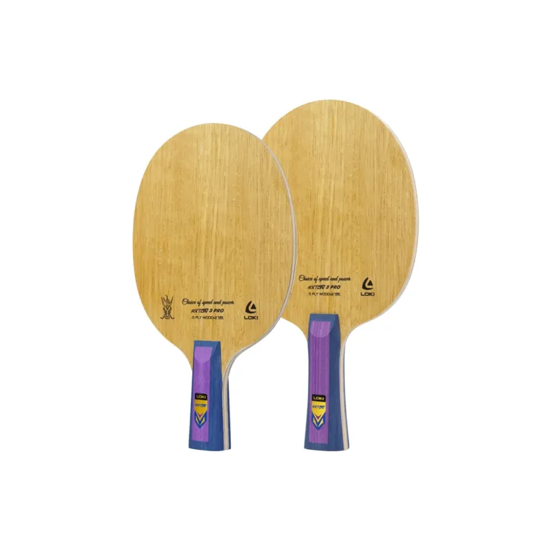 LOKI Ping Pong Paddles Blades 5 Wooden+2 Fiber Layers Bottom-2