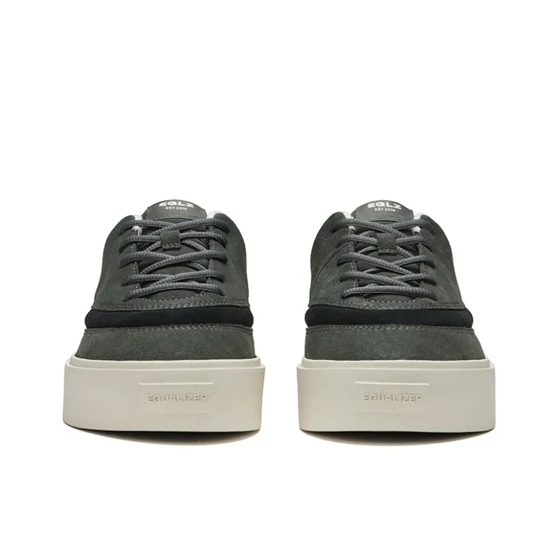 EQLZ EQUALIZER Fault Anti Slip Wear Resistant Low Top Skateboard Shoes Unisex Jasper/Raven Black-3