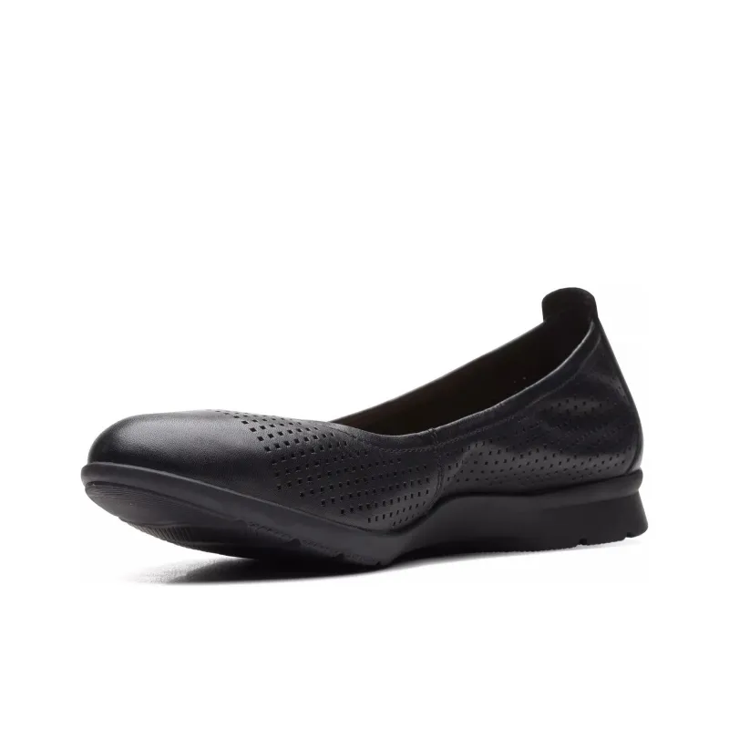 Clarks Jenette Ease Casual Single Shoes Women's Black-1