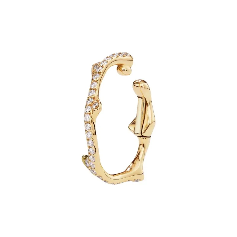 DIOR Yellow Gold Clip-On Earrings Women's Gold-1