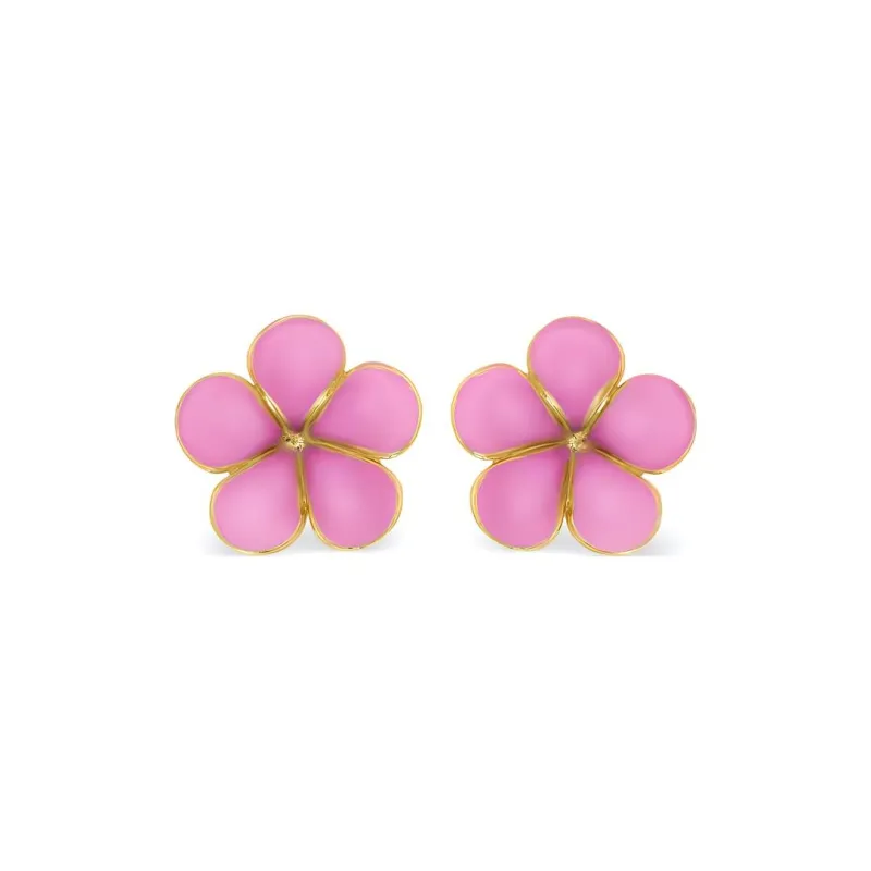 Oscar De La Renta Flower Stud Earrings-0