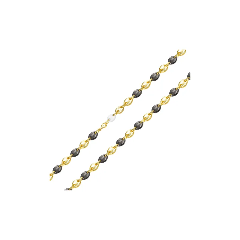 M`GARDEN 925 Sterling Silver Ceramic Necklaces Unisex-3