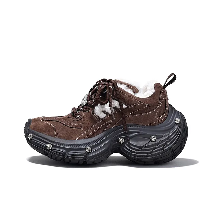 SELAIYA Thermal Low Top Chunky Sneakers Women's-7