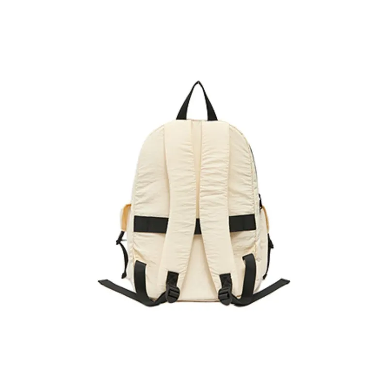Three Blessings Oxford Backpack Medium Size Women's Beige/Brown-2