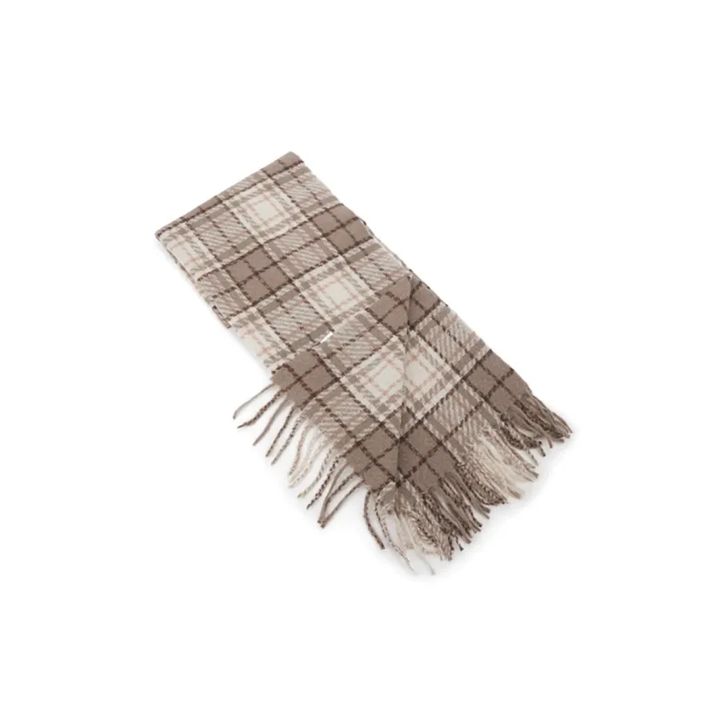 Hotwind Polyester Knit Scarves Women's Beige Brown-1