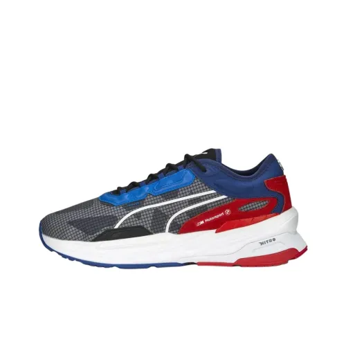 PUMA Bmw Mms Anti-Slip Wear-Resistant Low-Top Casual Shoes Men's Blue Black