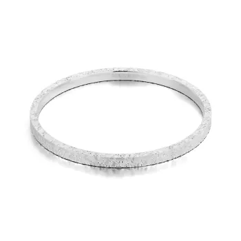 CLARKIA FLOWER 999 Fine Silver Bangles Women's