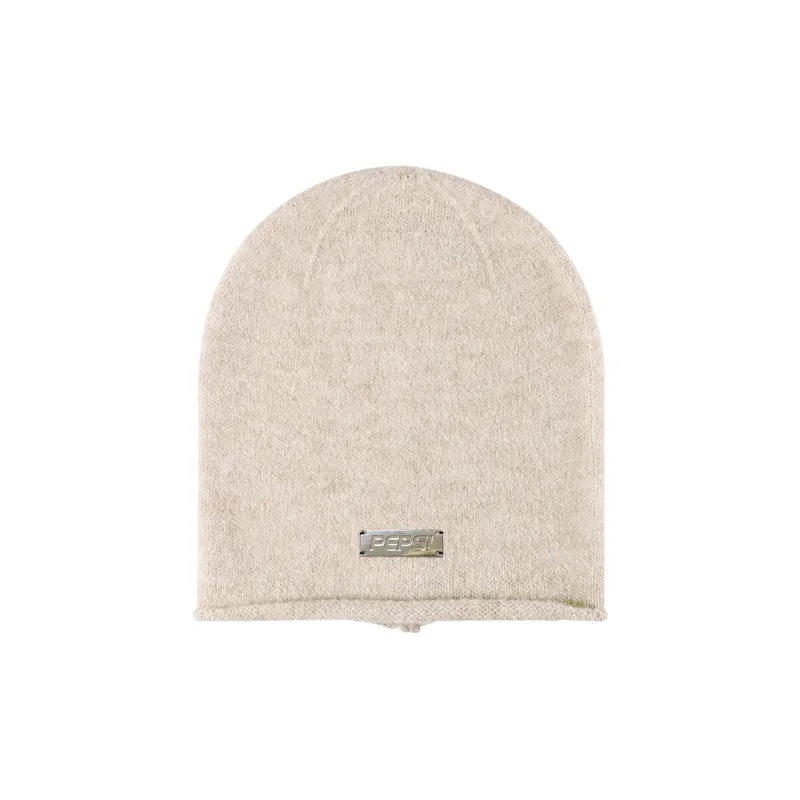 Pepsi Acrylic Beanies Unisex Black Coffee Khaki Beige Light Gray-9