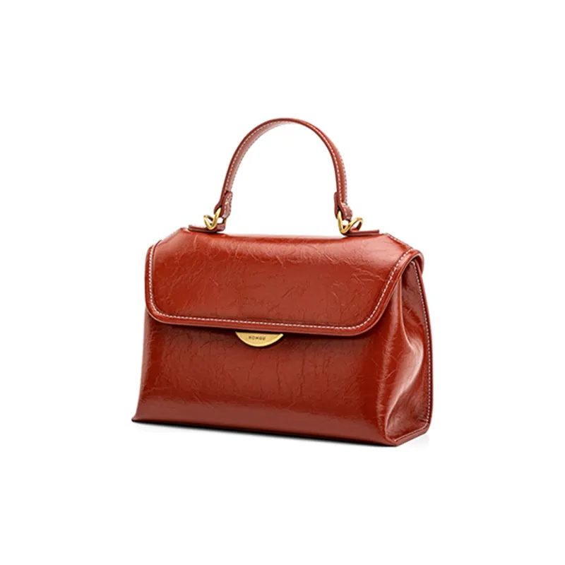 HONGU Cow Leather Handbag Trumpets Women's Multicolor-1